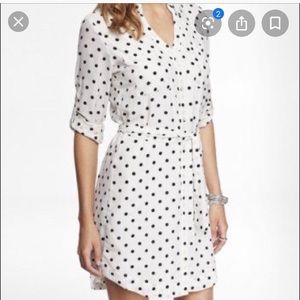 EUC Express Portofino Dress Polka Dot XS